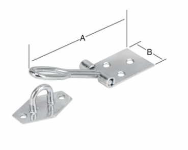 Drahtüberfalle mit Ösenplatte 140x38 mm Nr. 000081140Z